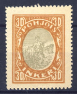 1920-Ingria Russia (MNH=**) 30k. Contadino Mietitura - Andere & Zonder Classificatie