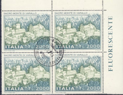 1986-Italia (O=used) Quartina L.2000 Sacro Monte Di Varallo - 1946-60: Afgestempeld