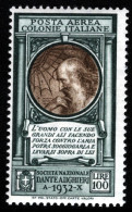 1932-Emissioni Generali (MNH=**) PA. L.100 Dante Alighieri - Amtliche Ausgaben
