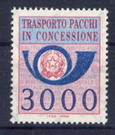 1984-Italia (MNH=**) Trasporto Pacchi In Concessione Lire 3000 - 1946-60: Neufs