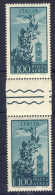 1955/9-Italia (MNH=**) Coppia Posta Aerea Lire 100 Campidoglio Filigrana Stelle  - 1946-60: Nuovi