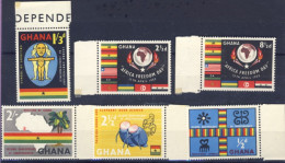 1959-Ghana (MNH=**) 2 Serie 6 Valori - Ghana (1957-...)