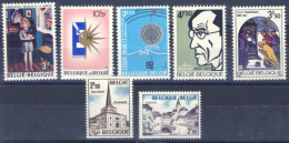 1972-Belgio (MNH=**) 6 Serie 7 Valori - Other & Unclassified