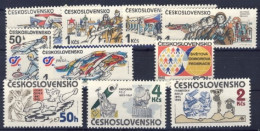 1985-Cecoslovacchia (MNH=**) 4 Serie 10 Valori - Other & Unclassified