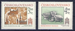 1985-Cecoslovacchia (MNH=**) Serie 2 Valori - Autres & Non Classés