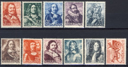 1943/45-Olanda (MNH=**) 2 Serie 11 Valori Ammiragli,giornata Del Francobollo - Unused Stamps