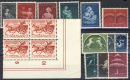 1943/44-Olanda (MNH=**) 3 Serie 16 Valori - Unused Stamps