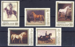 1988-Russia (MNH=**) Serie 5 Valori Dipinti,cavalli - Altri & Non Classificati