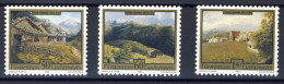 1993-Liechtenstein (MNH=**) Serie 3 Valori Quadri - Unused Stamps