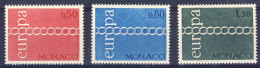 1971-Monaco (MNH=**) Serie 3 Valori Europa - Altri & Non Classificati