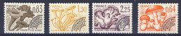 1978/9-Francia (MNH=**) Servizio Serie 4 Valori Funghi - Ungebraucht