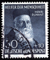 1952-Germania (O=used) 30pf+10pf Dunant - Gebraucht