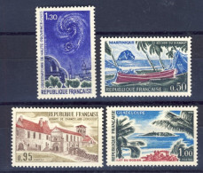 1970-Francia (MNH=**) Serie 4 Valori Turismo - Neufs