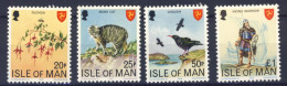 1978-Isola Di Man (MNH=**) Serie 4 Valori Flora Fauna Vichingo - Man (Insel)