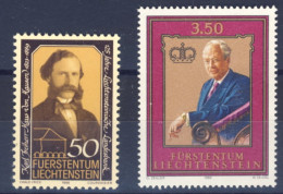 1986-Liechtenstein (MNH=**) 2 Serie 2 Valori Anniversari - Neufs