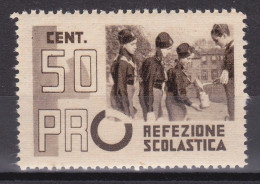 1940-circa-Italia (MNH=**) Erinnofilo 50c. Balilla Pro Refezione Scolastica - Erinnophilie