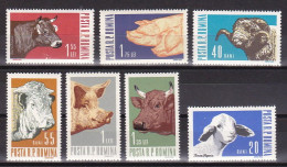 1962-Romania (MNH=**) S.7v."Animali Di Fattoria" - Sonstige & Ohne Zuordnung
