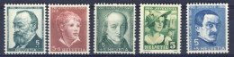 1935/60-Svizzera (MNH=**) 5 Valori - Sonstige & Ohne Zuordnung
