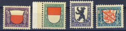 1924/8-Svizzera (MNH=**) 4 Valori Stemmi Comunali - Other & Unclassified