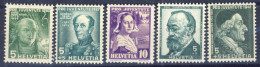 1936/41-Svizzera (MNH=**) 5 Valori - Other & Unclassified