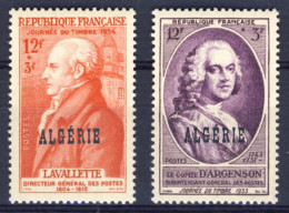 1953/4-Algeria (MNH=**)2 Serie 2 Valori Lavallette D'Argenson - Altri & Non Classificati