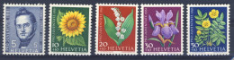 1961-Svizzera (MNH=**) Serie 4 Valori Flora Pro Juventute - Andere & Zonder Classificatie