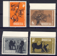 1967-Rodesia (MNH=**) Serie 4 Valori Salvaguardia Della Natura - Autres & Non Classés