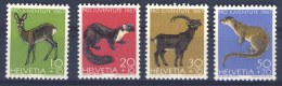 1967-Svizzera (MNH=**) Serie 4 Valori Animali - Autres & Non Classés