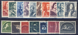 1943/4-Olanda (MNH=**) 2 Serie 17 Valori Simboli Germanici, Ammiragli - Ungebraucht