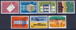 1976-Svizzera (MNH=**) Servizio 2 Serie 7 Valori - Andere & Zonder Classificatie