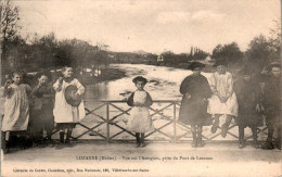 Lozanne Canton D'Anse Vue Sur L'Azergues Prise Du Pont De Lozanne Rhône 69380 Cpa Voyagée En 1905 En TB.Etat - Autres & Non Classés