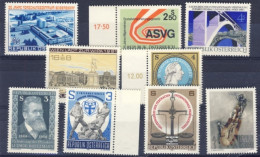 1980/1-Austria (MNH=**) Lotto Di 9 Valori - Otros & Sin Clasificación