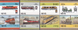 1986-Nevis (MNH=**) S.8v."Locomotive" - America (Other)