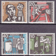 1957-Germania (MNH=**) S.4v."Beneficenza,pro Minatori"catalogo Unificato Euro 26 - Other & Unclassified