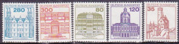 1982-Germania (MNH=**) S.5v."Castelli E Fortezze"catalogo Unificato Euro 13 - Autres & Non Classés