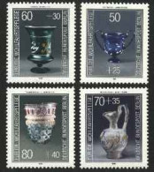 1986-Germania (MNH=**) S.4v."Antichi Oggetti In Vetro" - Unused Stamps