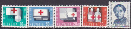 1963-Svizzera (MNH=**) S.5v."pro Patria,effigie Di Heer,croce Rossa"catalogo Uni - Other & Unclassified