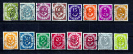 1951 GERMANIA Cifra E Corno Serie Completa Usata  - Used Stamps