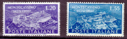 1951 (MNH=**) ABBAZIA MONTECASSINO Serie Completa Nuova Gomma Originale Ed Integ - 1946-60: Mint/hinged