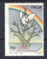 1995-Italia (MNH=**) L.750+L.2250 Pro Alluvionati - 1946-60: Mint/hinged