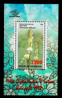 1998-Indonesia (MNH=**) Foglietto Orchidea - Indonesië