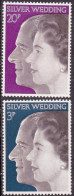1972-Gran Bretagna (MNH=**) S.2v."nozze D'argento Della Regina Elisabetta" - Unused Stamps
