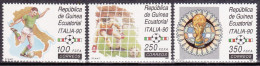 1990-Guinea Equatoriale (MNH=**)  S.3v."Mondiale Di Calcio,Italia 90" - Equatorial Guinea