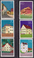 1978-Liechtenstein (MNH=**) S.6v."edifici Caratteristici I Serie"cat.Unificato E - Ungebraucht