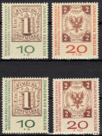 1959-Germania (MNH=**) Due S.2v.prima+seconda Tiratura "esposizione Filatelica I - Sonstige & Ohne Zuordnung