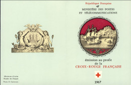 1967-Francia (MNH=**) Libretto 4s.8v."pro Croce Rossa,statue Di Avorio"catalogo  - Nuevos