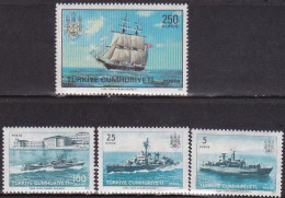 1973-Turchia (MNH=**) S.4v."bicentenario Della Scuola Della Marina Di Guerra"cat - Sonstige & Ohne Zuordnung