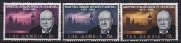 1966-Gambia (MNH=**) S.3v."Churchill E La Casa Del Parlamento Britannico" - Gambie (1965-...)