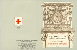 1969-Francia (MNH=**) Libretto 4s.8v."pro Croce Rossa,quadri Di Mignard"catalogo - Neufs