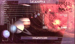 2001-Indonesia (MNH=**) Foglietto 1 Valore Pianeti - Indonésie